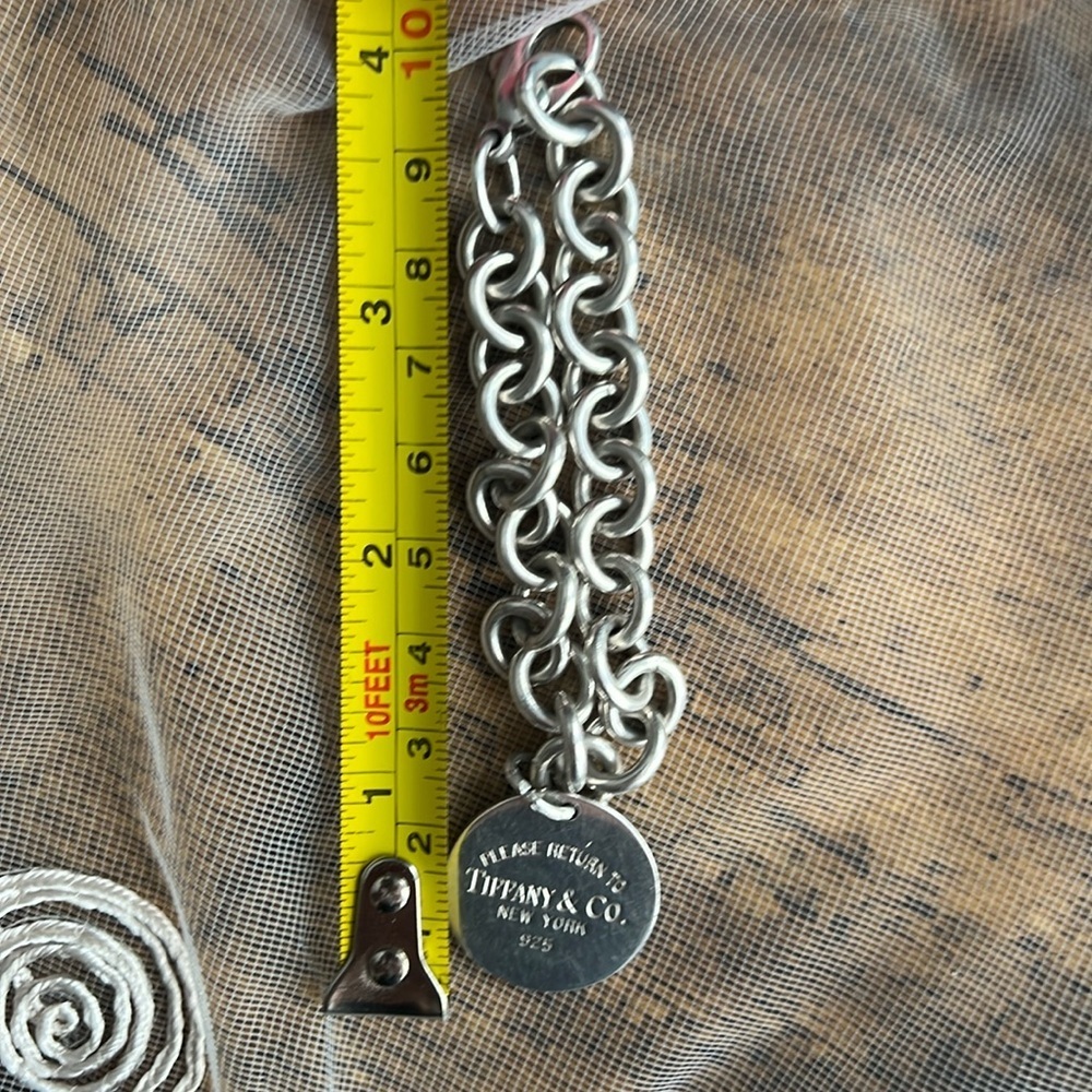 Tiffany &Co. Sterling silver chain linked bracelet. - Picture 10 of 10